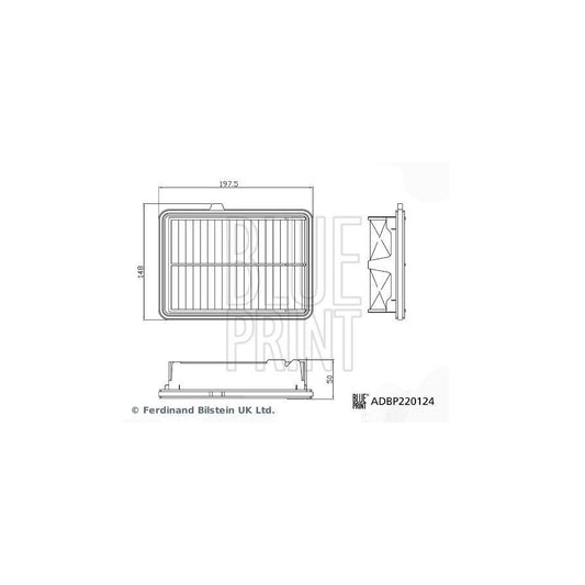 Blue Print ADBP220124 Air Filter For Honda City