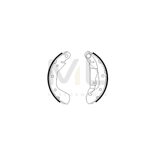 BOSCH 0 986 487 613 Brake Shoe Set | ML Performance Car Parts