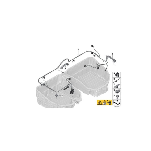 Genuine BMW 61278740602 G11 G30 G12 Csc/Communications Wiring Harness (Inc. 740Le, 740LeX & 740e) | ML Performance UK Car Parts