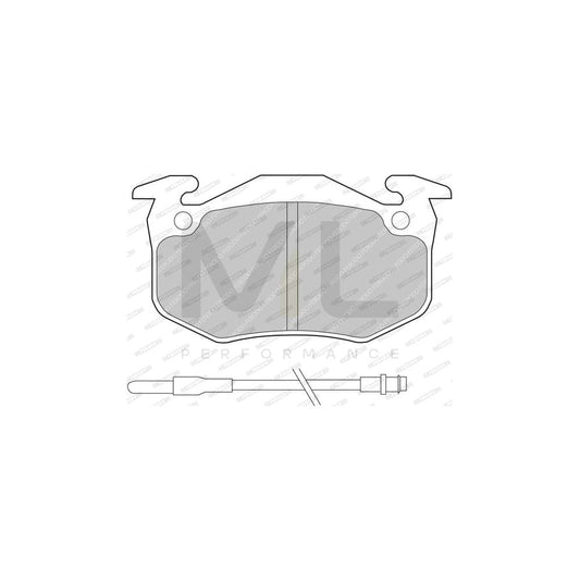 Ferodo Sl Fsl316 Brake Pad Set For Nissan Micra I Hatchback (K10) Not Prepared For Wear Indicator | ML Performance Car Parts