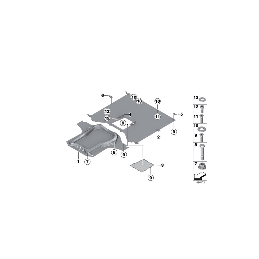 Genuine BMW 51758428327 Underfloor Coating Center WITH MOUNT GRID (Inc. M6 GT3) | ML Performance UK