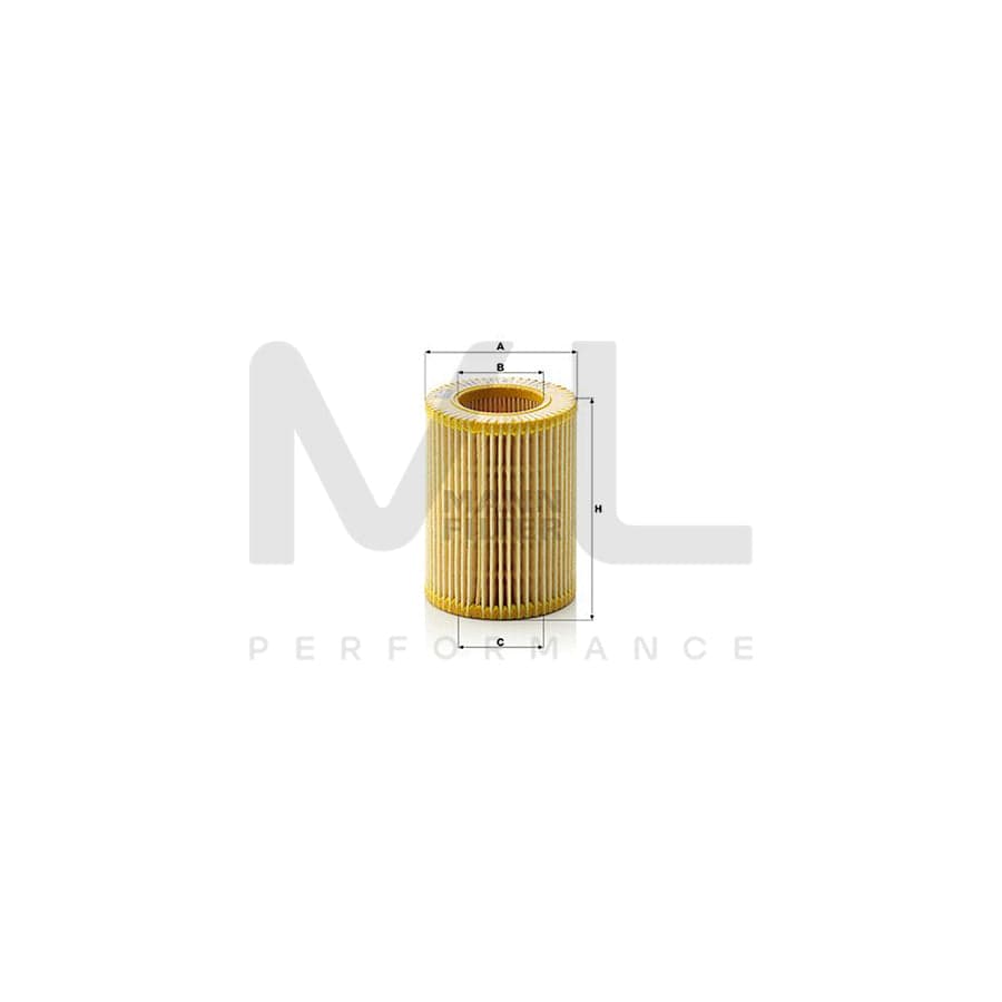 MANN-FILTER HU 714 x Oil Filter with seal, Filter Insert | ML Performance Car Parts