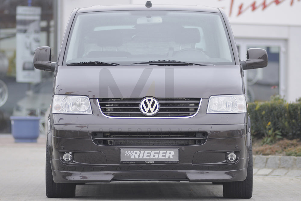 Rieger 00059250 VW T5 Front Splitter 4 | ML Performance UK Car Parts