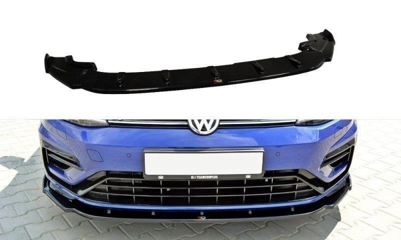 Maxton Design VW-GO-7F-R-FD1T Front Splitter V.1 Volkswagen Golf R / R-Line MK7.5 | ML Performance UK Car Parts