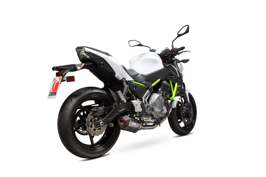 Scorpion RKA117SYSCEO Kawasaki Z650 Serket Parallel Full System - Carbon Fibre Sleeve | ML Performance UK UK