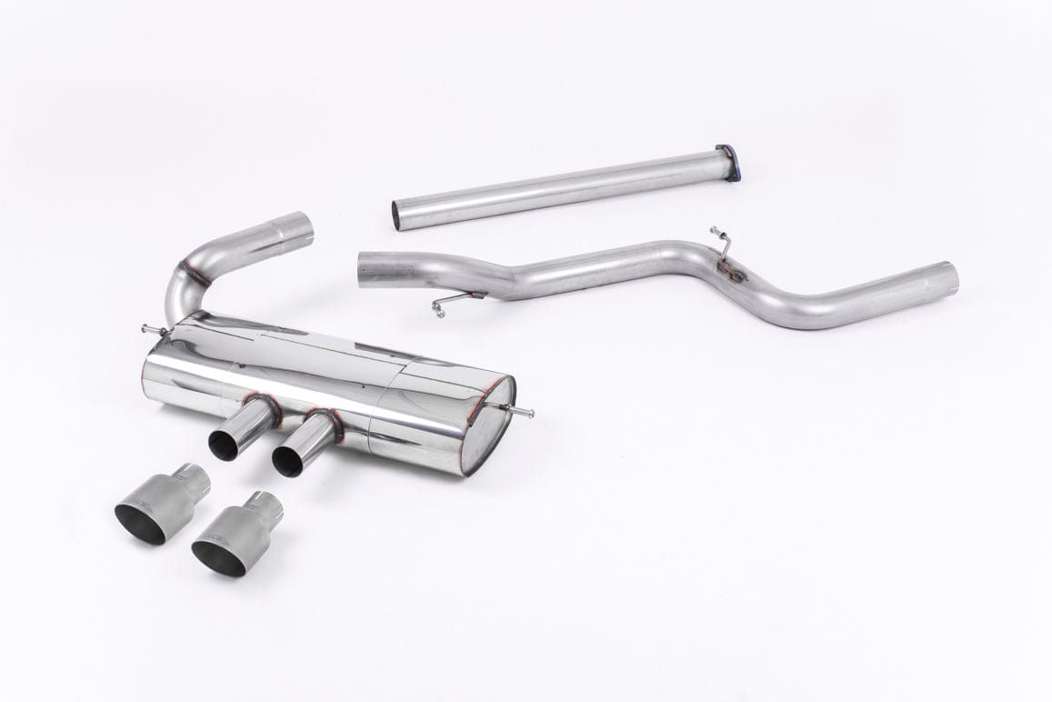 MillTek SSXFD114 Ford Focus Non-Resonated Cat-Back Exhaust with Titanium Tips