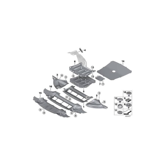 Genuine BMW 51758066101 F82 F82 Cover For Reinforcement Plate GTS (Inc. M4, M4 CS & M4 GTS) | ML Performance UK