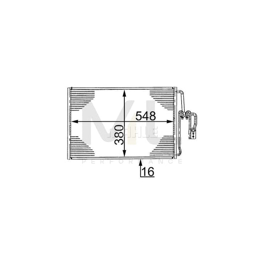 MAHLE ORIGINAL AC 335 000S Air conditioning condenser without dryer | ML Performance Car Parts