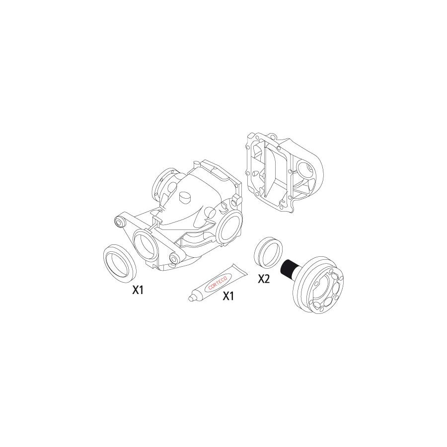 Corteco 19535940 Gasket Set, Differential For Bmw 1 Hatchback (E81) | ML Performance UK