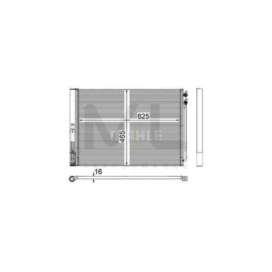 MAHLE ORIGINAL AC 567 000P Air conditioning condenser with dryer | ML Performance Car Parts