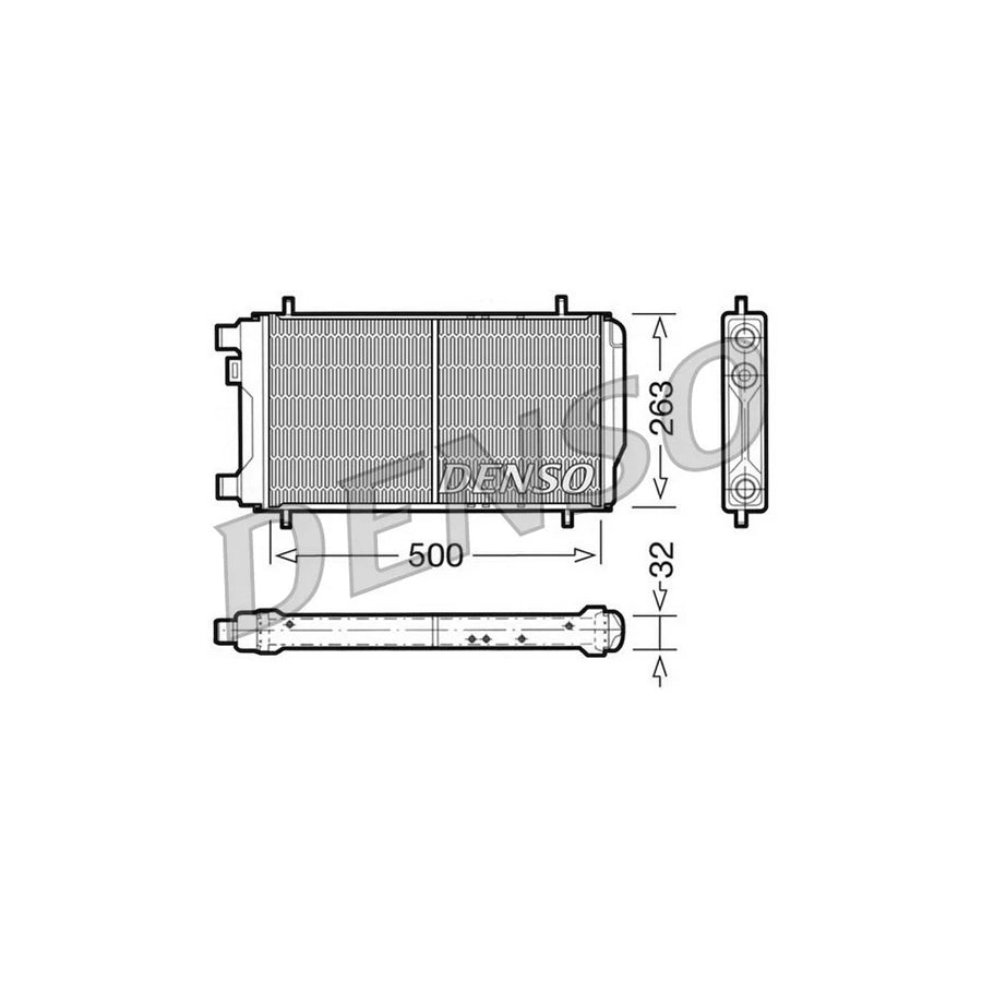 Denso DRM03010 Drm03010 Engine Radiator For Austin Metro Hatchback | ML Performance UK