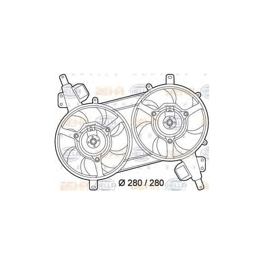 Hella 8EW 351 039-601 Fan, Radiator
