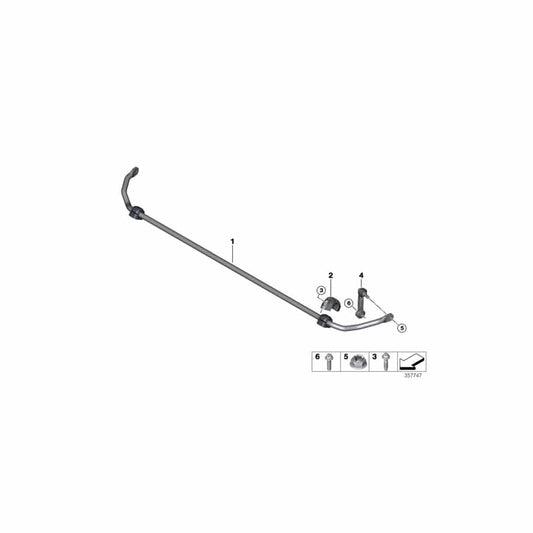 Genuine BMW Mini 33506858059 F46 F45 Torx Screw With Collar (Inc. X1 18dX, X1 20i & Cooper SE ALL4) | ML Performance UK Car Parts