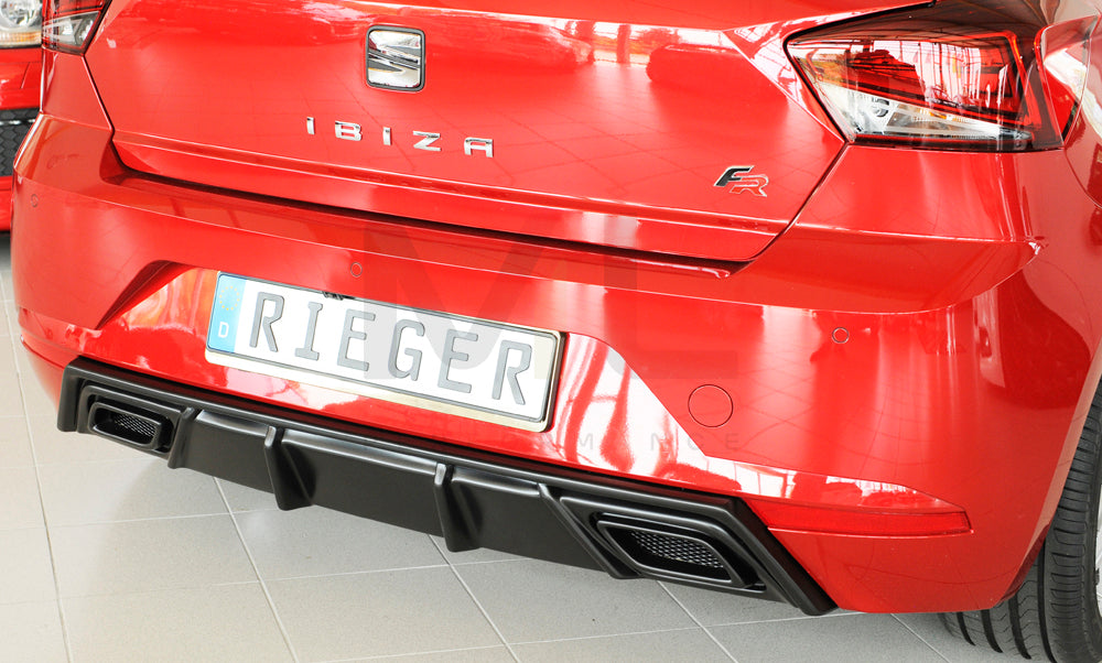 Rieger 00027101 SEAT KJ Rear Diffuser (Ibiza FR & Ibiza) 6 | ML Performance UK Car Parts