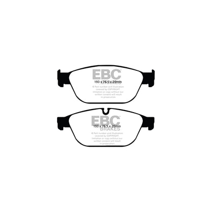 EBC DPX2087 Audi D4 Ultimax Front Brake Pads - TRW Caliper (Inc. A8 & SQ5) 2 | ML Performance UK Car Parts