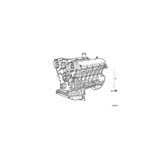 Genuine BMW 11009059199 E32 E31 Set Mounting Parts Short Engine (Inc. 850Ci, 850CSi & 750iL) | ML Performance UK Car Parts