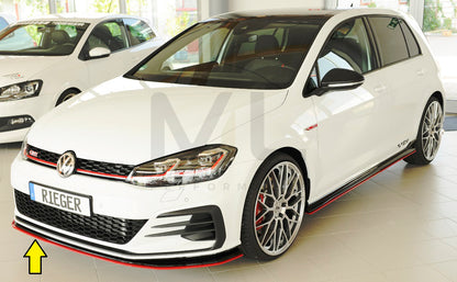 Rieger 00059515 VW Mk7 Golf GTI-TCR Front Splitter 6 | ML Performance UK Car Parts