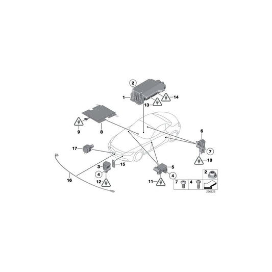 Genuine BMW 65779264917 E89 Control Unit Airbag (Inc. Z4 23i, Z4 35is & Z4 35i) | ML Performance UK