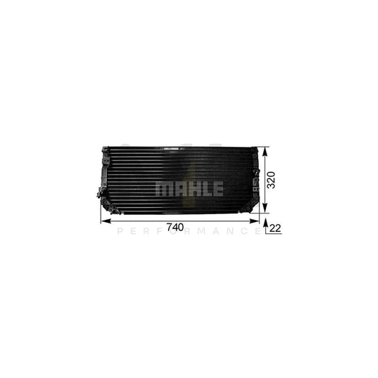 MAHLE ORIGINAL AC 249 000S Air conditioning condenser for TOYOTA COROLLA without dryer | ML Performance Car Parts