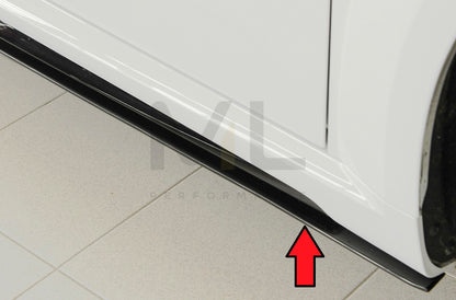 Rieger 00055182 Audi 8J-FV 8S Side Skirt Splitter (TT, TTS & TTRS) 8 | ML Performance UK Car Parts