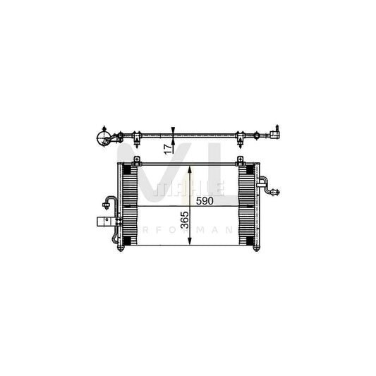 MAHLE ORIGINAL AC 381 000S Air conditioning condenser without dryer | ML Performance Car Parts
