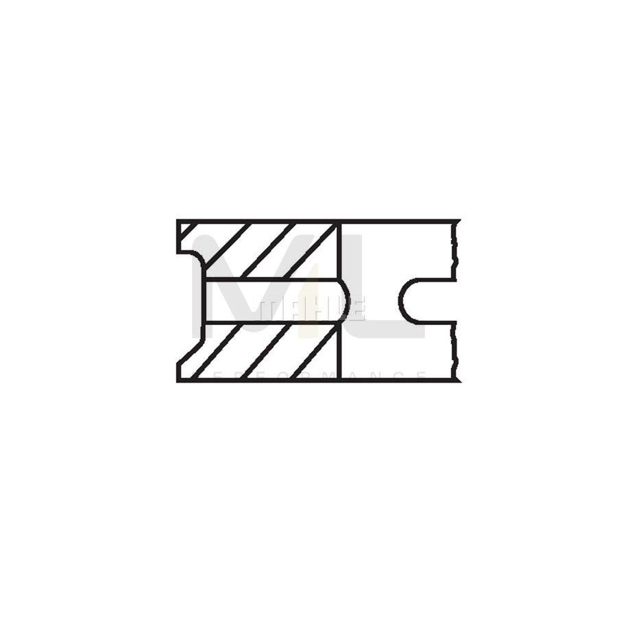 MAHLE ORIGINAL 205 44 N0 Piston Ring Kit Cyl.Bore: 65,0mm | ML Performance Car Parts