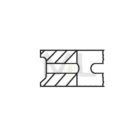 MAHLE ORIGINAL 205 44 N0 Piston Ring Kit Cyl.Bore: 65,0mm | ML Performance Car Parts