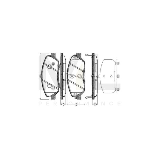 Bosch 0986Tb3002 Brake Pad Set Excl. Wear Warning Contact, With Accessories  | ML Performance Car Parts