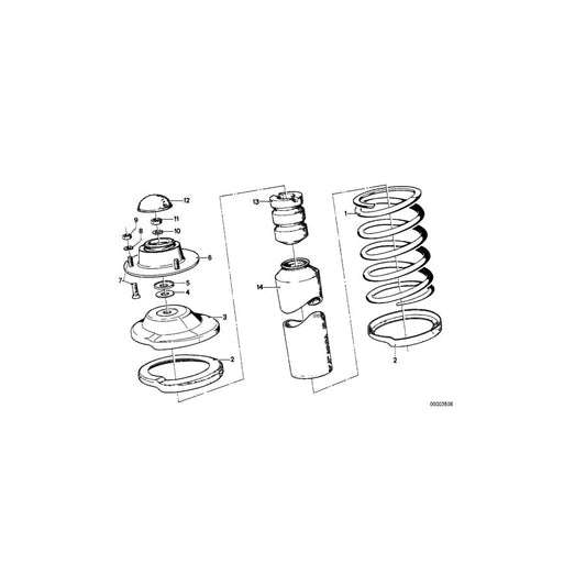 Genuine BMW 31331115479 E21 Coil Spring (Inc. 320, 320i & 316) | ML Performance UK Car Parts