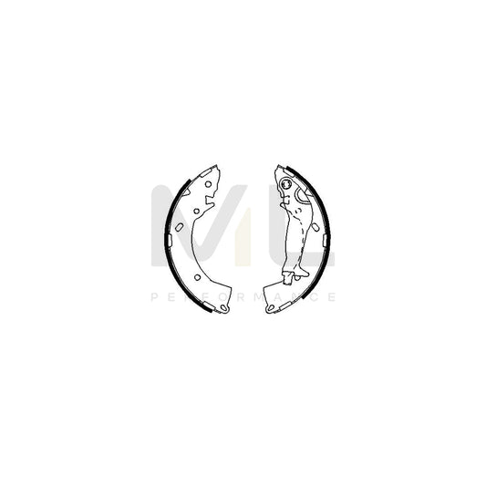 BOSCH 0 986 487 697 Brake Shoe Set | ML Performance Car Parts