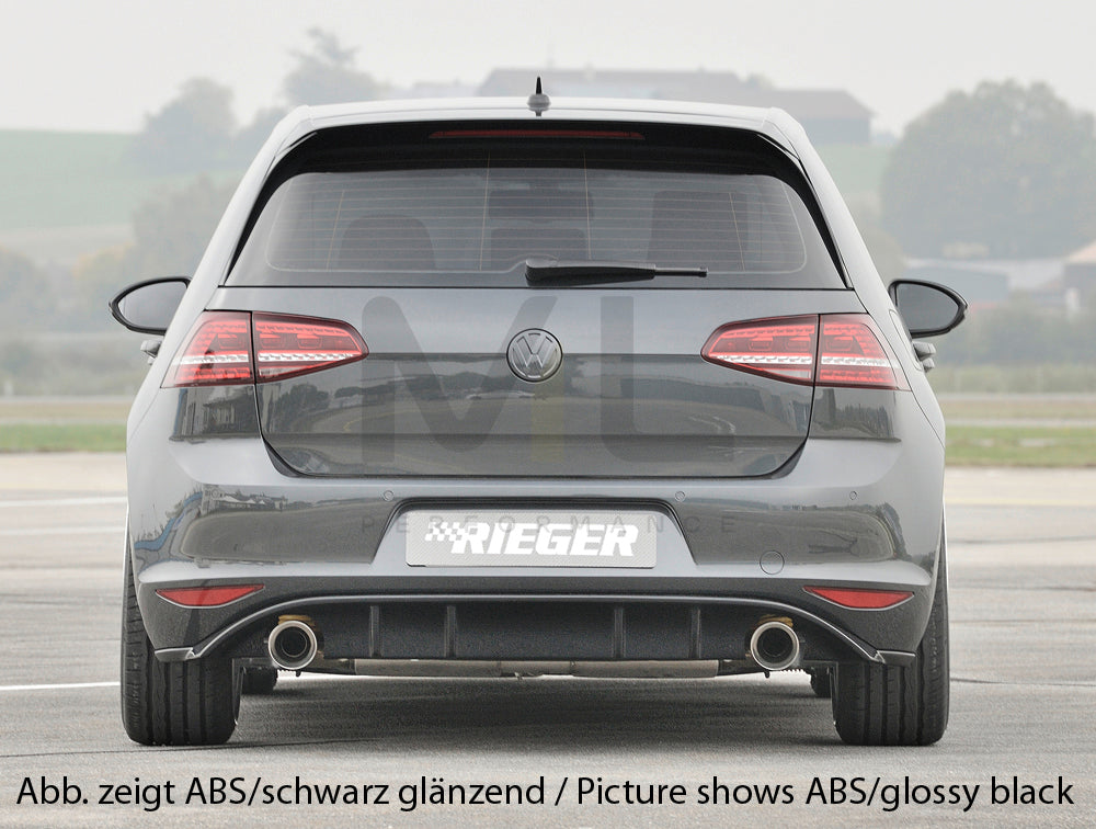 Rieger 00059563 VW Mk7 Golf Rear Diffuser (GTI Clubsport & GTI) 3 | ML Performance UK Car Parts