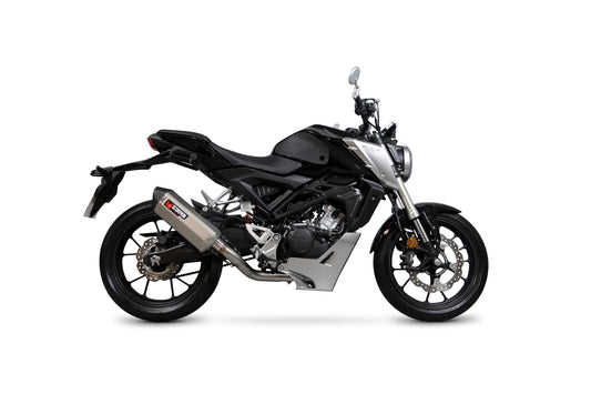 Scorpion RHA183SYSTEO Honda CB125 R Serket Parallel Full System - Titanium Sleeve | ML Performance UK UK
