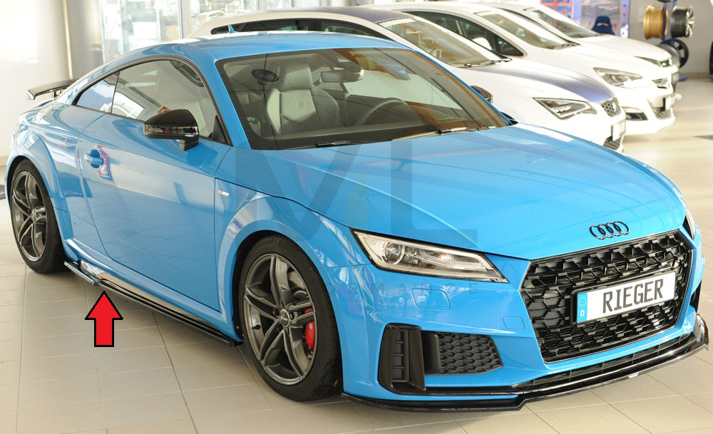 Rieger 00055187 Audi 8J-FV 8S Side Skirt Splitter (TT, TTS & TTRS) 6 | ML Performance UK Car Parts