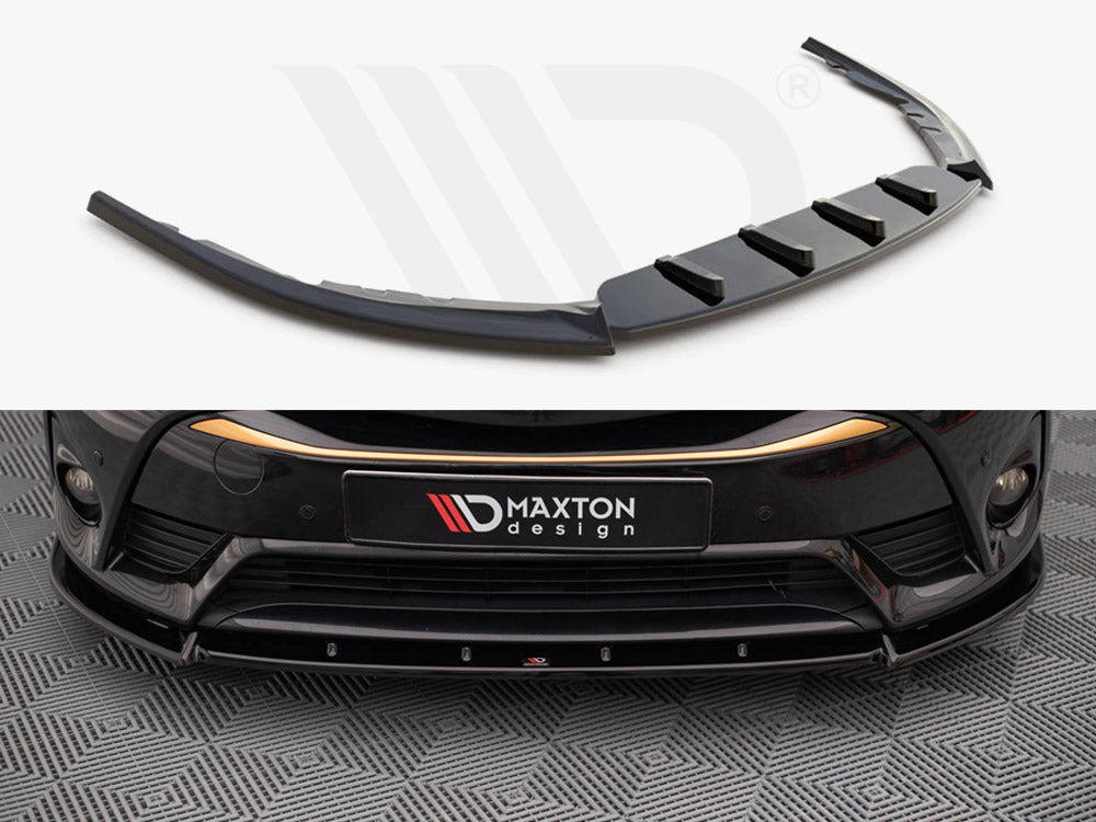 Maxton Design TO-AV-3F2-FD1T Front Splitter V.1 Toyota Avensis MK3.5 (2015-2018) | ML Performance UK Car Parts