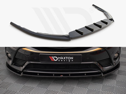 Maxton Design TO-AV-3F2-FD1T Front Splitter V.1 Toyota Avensis MK3.5 (2015-2018) | ML Performance UK Car Parts