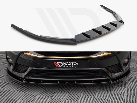 Maxton Design TO-AV-3F2-FD1T Front Splitter V.1 Toyota Avensis MK3.5 (2015-2018) | ML Performance UK Car Parts