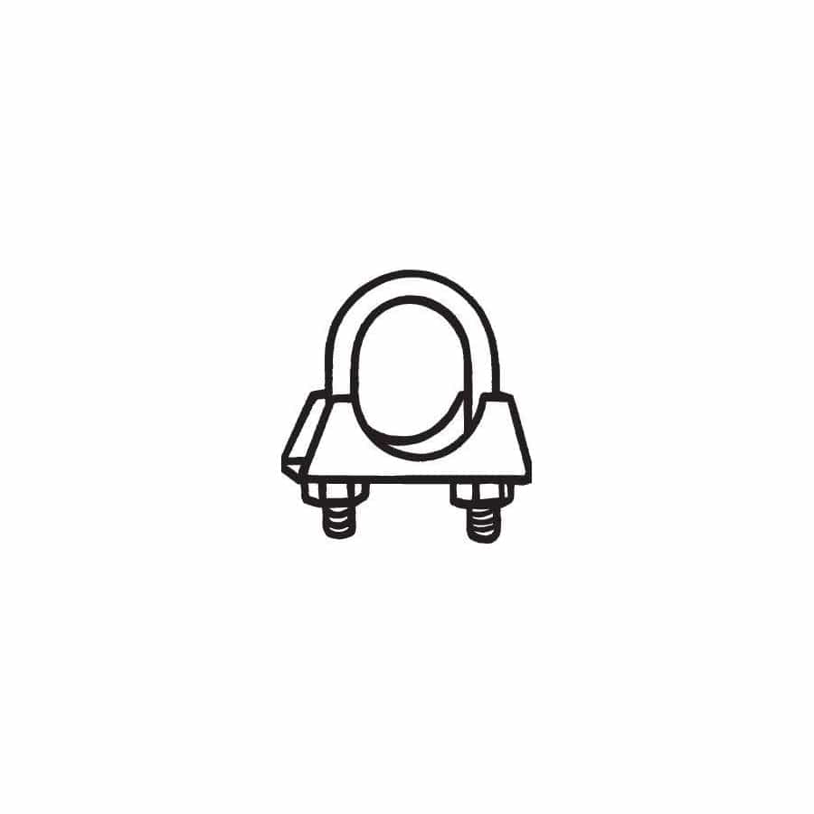 Bosal 250-860 Clamp, Exhaust System For Land Rover Range Rover I