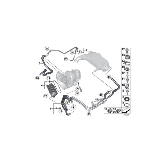 Genuine BMW 11538573166 F15 F16 Cap (Inc. X5 M50dX & X6 M50dX) | ML Performance UK Car Parts