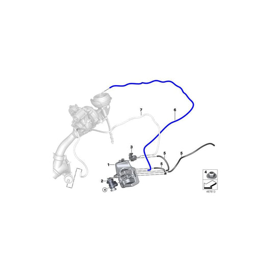 Genuine BMW 11658575055 G14 G12 G16 Vacuum Reservoir (Inc. 740dX, 740LdX & 840dX) | ML Performance UK Car Parts