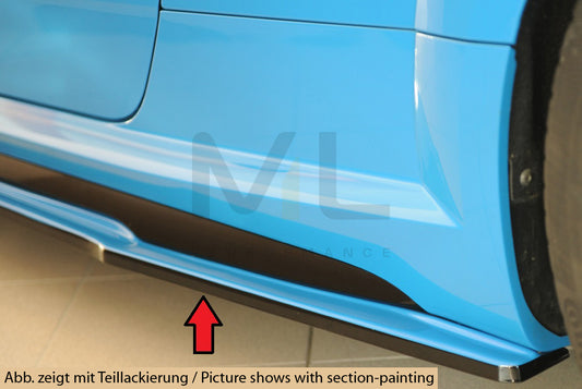Rieger 00055186 Audi 8J-FV 8S Side Skirt Splitter (TT, TTS & TTRS) 1 | ML Performance UK Car Parts
