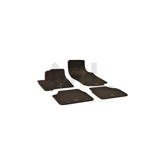 WALSER Tailored 50486 Floor mat set for OPEL MERIVA Elastomer, Front and Rear, Quantity: 4, Black | ML Performance Car Parts