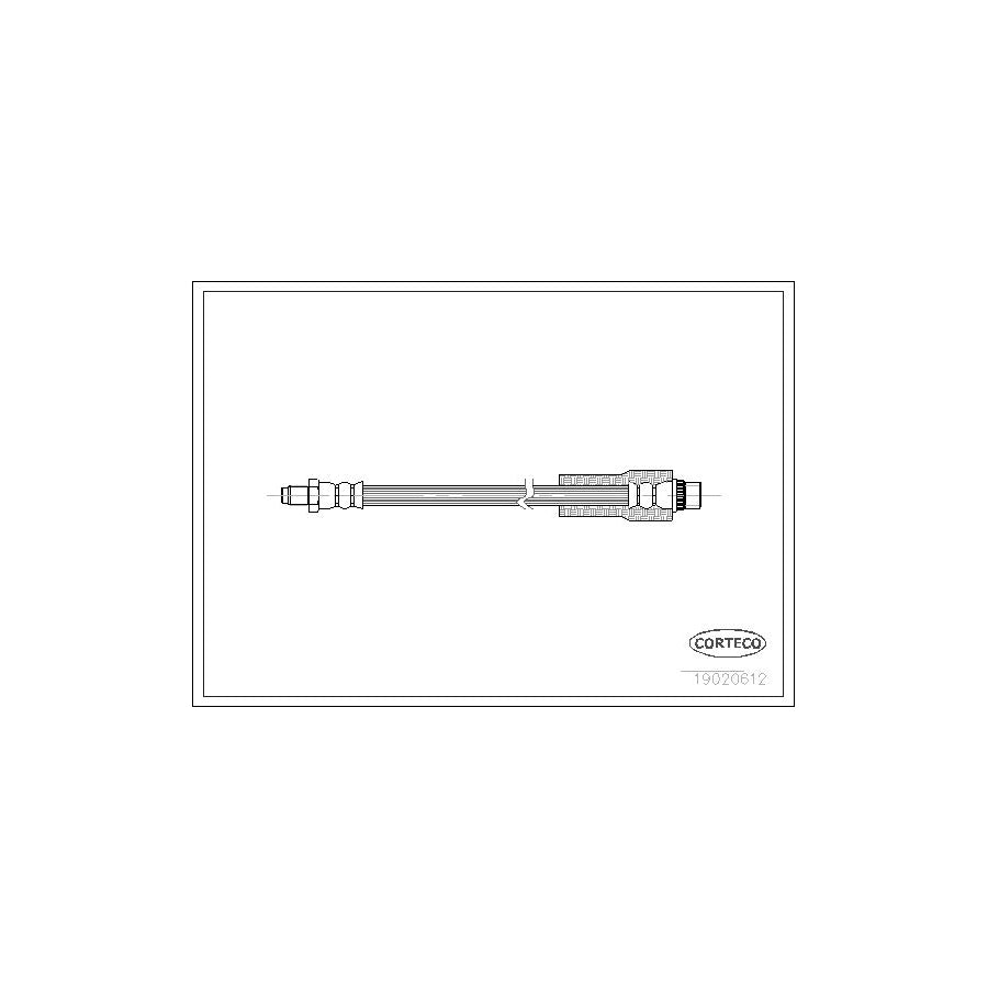 Corteco 19020612 Brake Hose For Renault Safrane | ML Performance UK