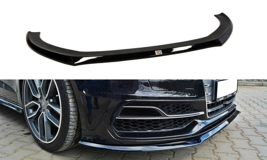 Maxton Design AU-S3-3-FD2T Front Splitter Audi S3 8V / A3 S-Line 8V Hatchback / Sportback | ML Performance UK Car Parts