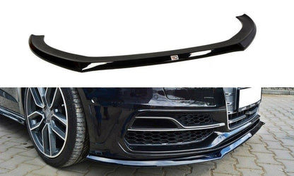 Maxton Design AU-S3-3-FD2T Front Splitter Audi S3 8V / A3 S-Line 8V Hatchback / Sportback | ML Performance UK Car Parts