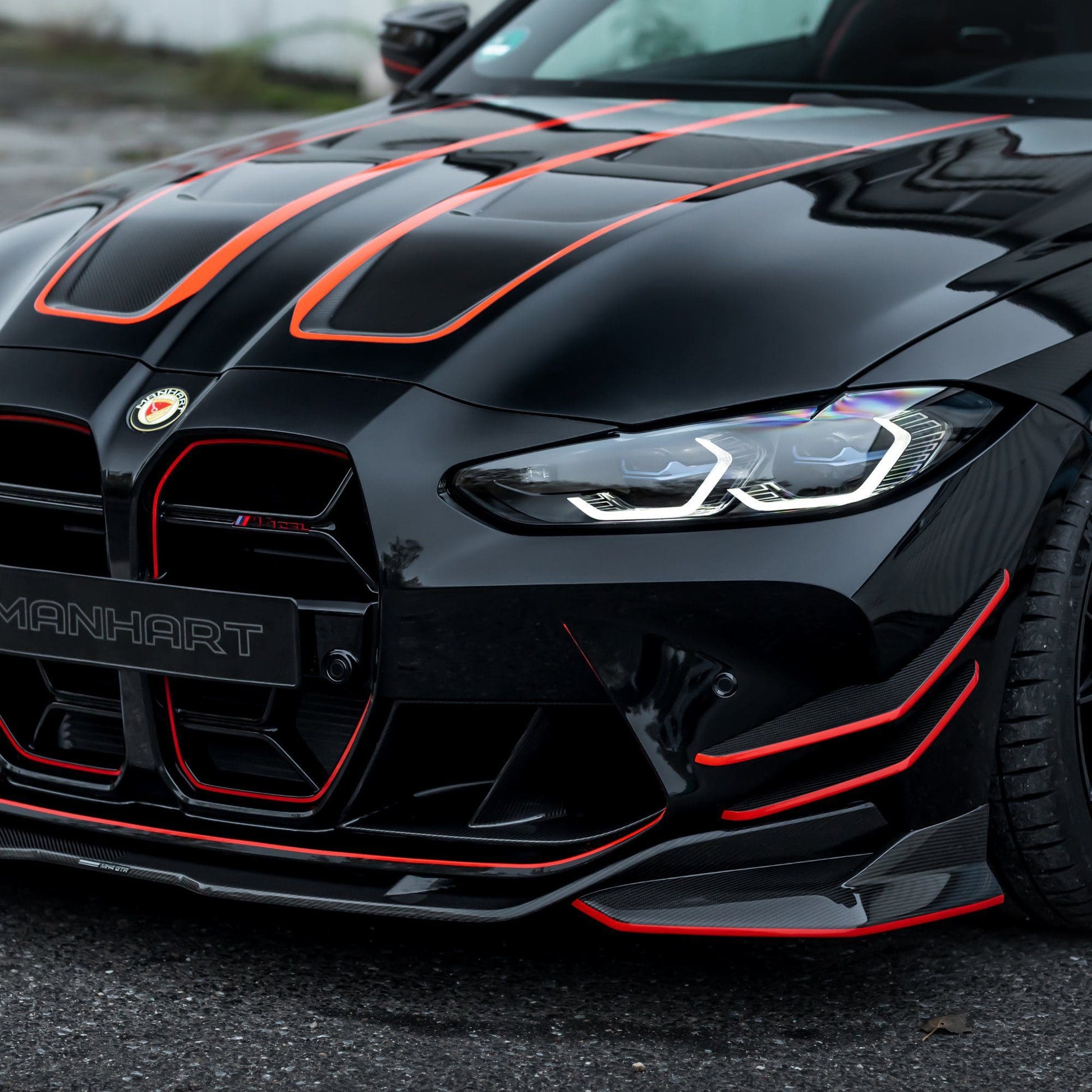 MANHART MH2G8011221 CARBON FRONT SPOILER FOR BMW G8X M3 / M4 (COMPETITION / CSL)