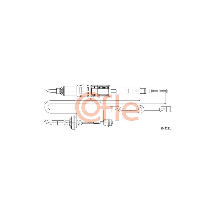 Cofle 10.3211 Clutch Cable For VW Transporter