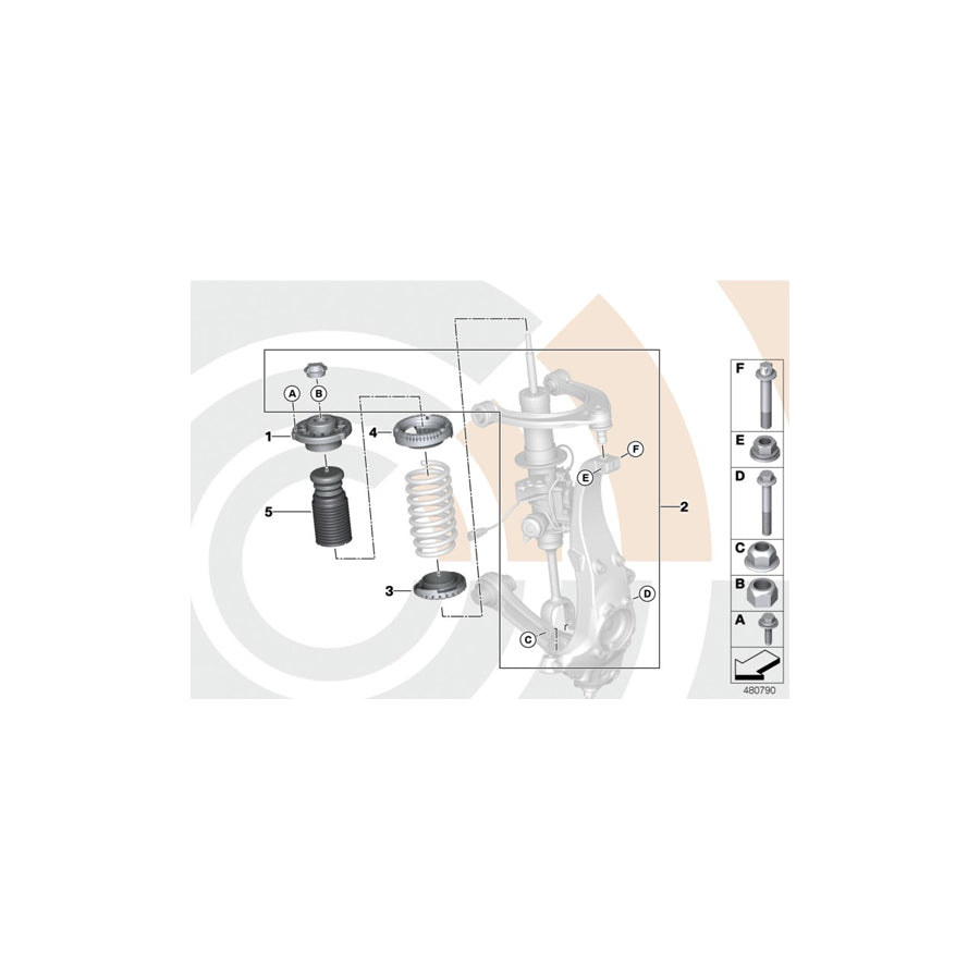 Genuine BMW 31352451333 F10 F13 Installation Kit Support Bearing VALUE LINE (Inc. 525d, 550i & Alpina B6) | ML Performance UK