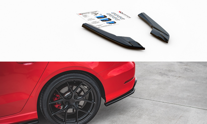 Maxton Design AU-S3-3-S-RSD1T Rear Side Splitters Audi S3 8V Sedan | ML Performance UK Car Parts