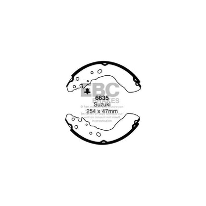 EBC 6635 Suzuki Rear Brake Shoes (Inc. Vitara & Vitara Van) 1 | ML Performance UK Car Parts