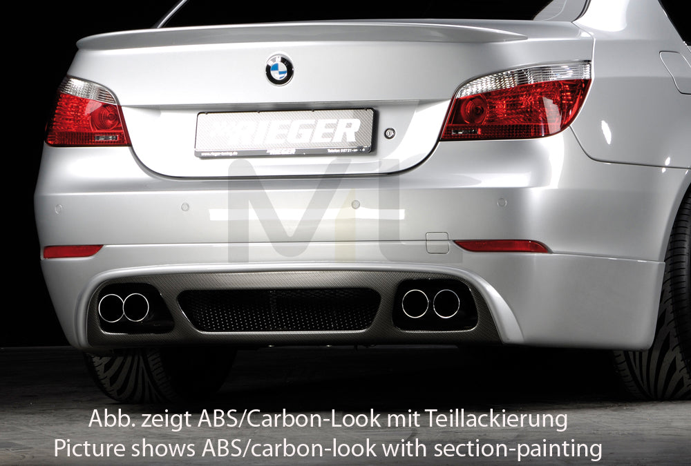 Rieger 00099592 BMW 5 Series E60 Rear Diffuser 2 | ML Performance UK Car Parts